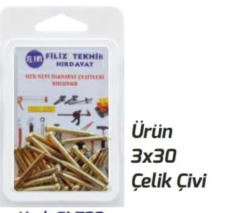 3 x 30 Çelik Çivi GL 0022