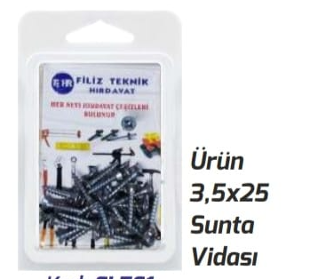 3,5 x 25 Sunta Vidası GL 0061
