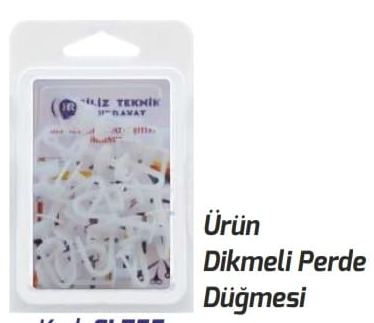 Geçmeli Perde Düğmesi GL 055
