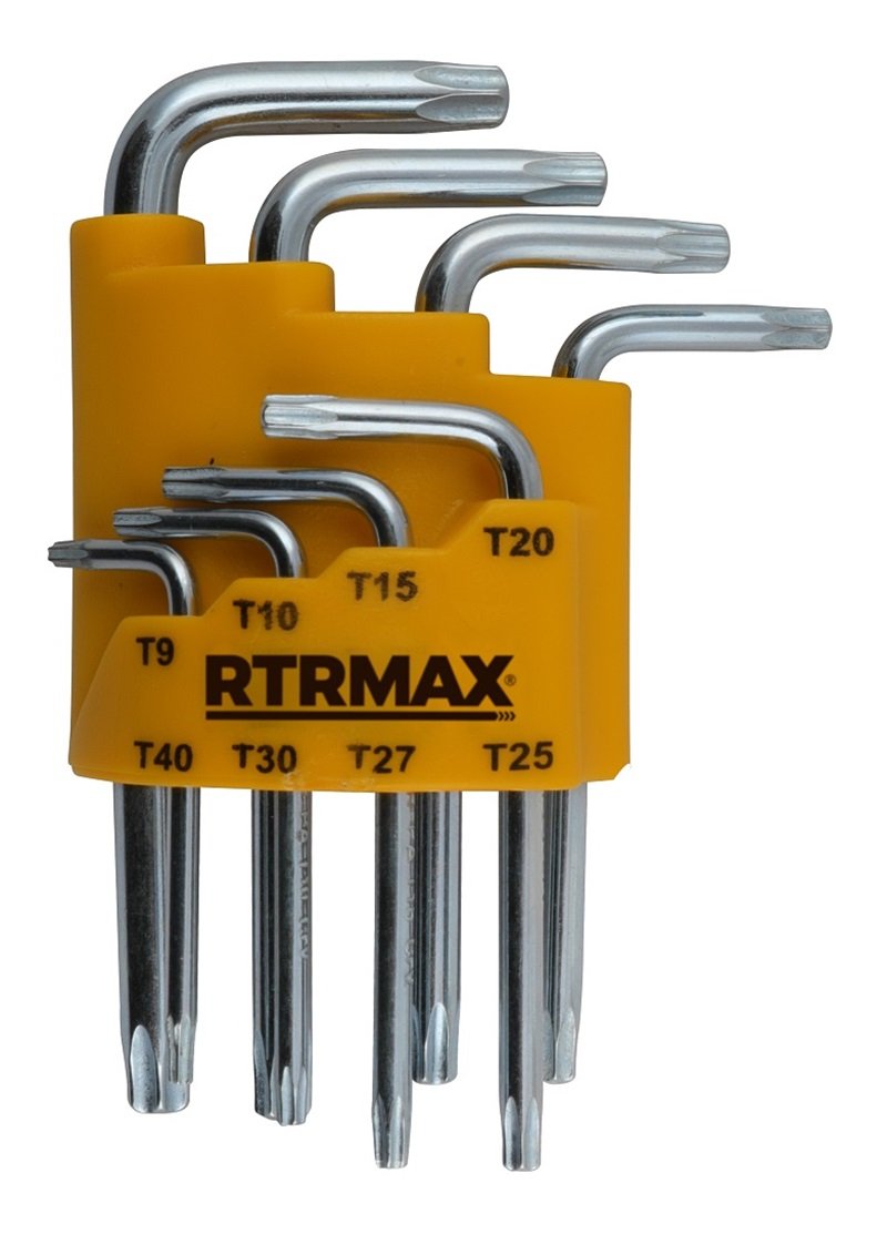 RTRMAX RH03853 KARBON ÇELİĞİ KISA TORX ALLEN ANAHTAR TAKIMI 8'Lİ