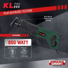 KLPRO KLTK0850 850 Watt Profesyonel Tilki Kuyruğu Testere