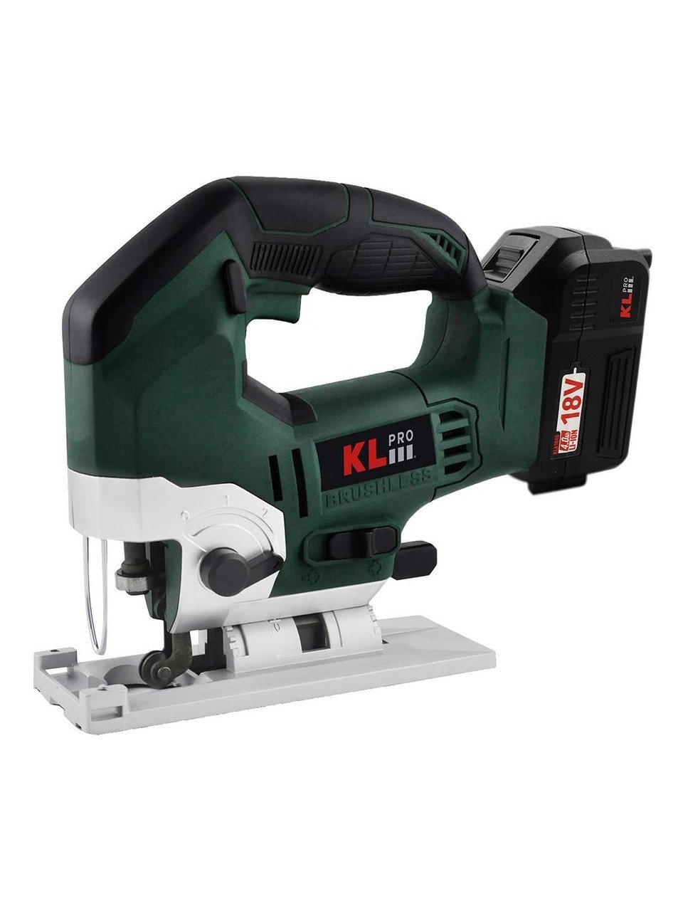 KL Pro KLDT18B-20 18VOLT/2.0 Ah Li-Ion Çift Akülü Kömürsüz Profesyonel Dekupaj Testere