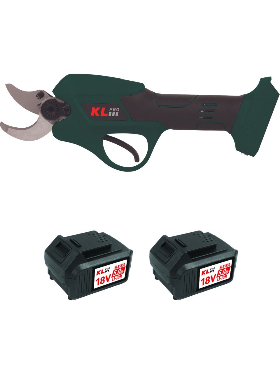 KL Pro KLBBM18B- 18V/ Kömürsüz Çift Akülü Budama Makası 30 mm