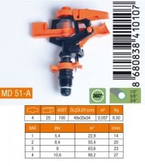 Medalyan Md51-A  Açı Ayarlı Sprink