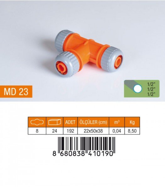 Medalyan Md23 Lüx Te Hortum Eki 1|2